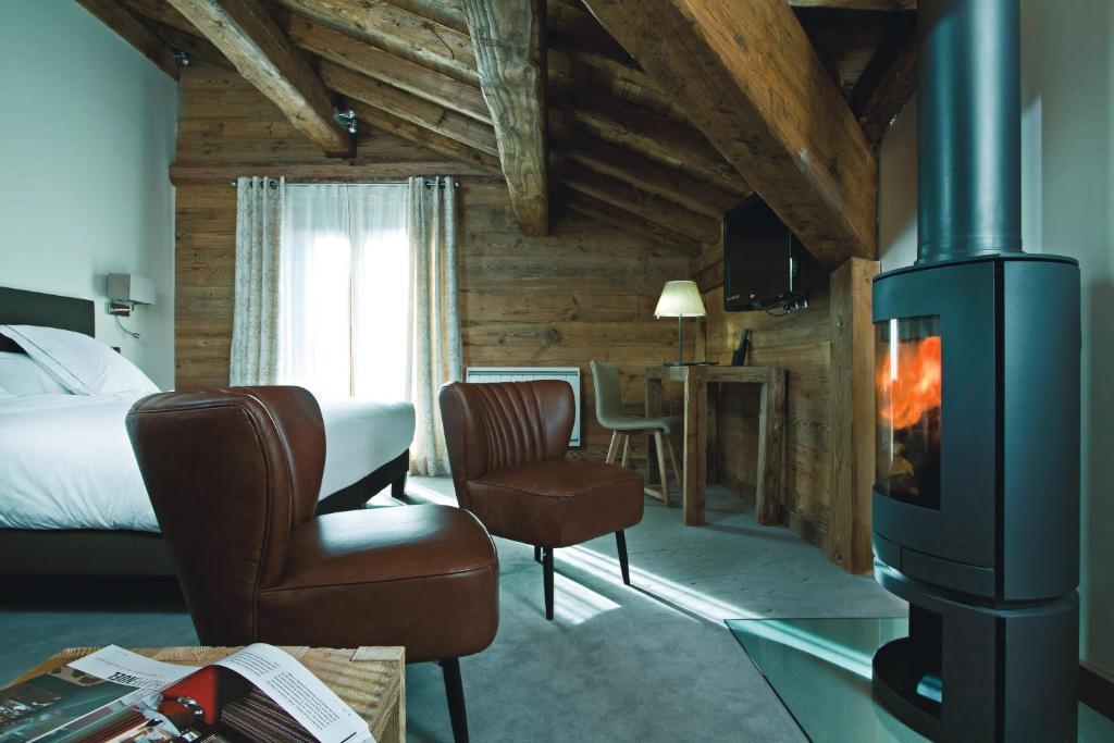 Chalet-Hôtel La Marmotte, La Tapiaz&SPA, The Originals Relais (Hotel-Chalet de Tradition) Les Gets Quarto foto